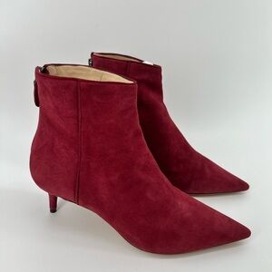 Alexandre Birman Kittie Suede Leather Ankle Boots Women's Size 39 MSRP $695